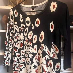 Talbots Petite Leopard Print Sweater
